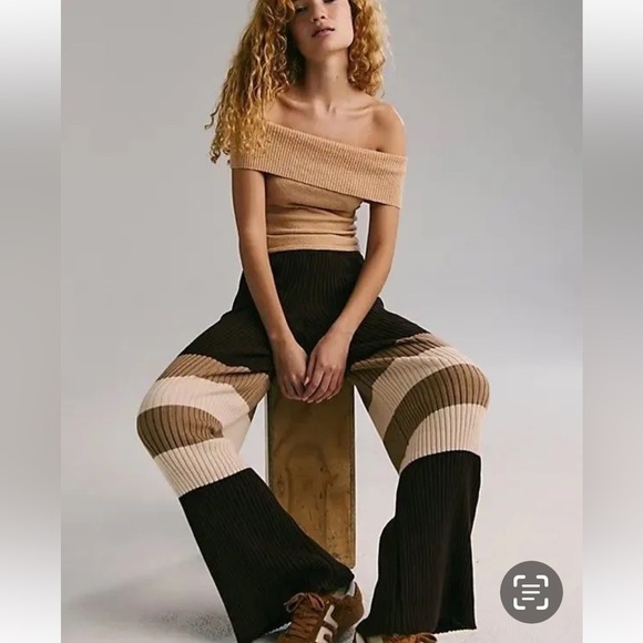 Free People Pants - Free People Beach KamiRibbed Sweater Pants NWOT